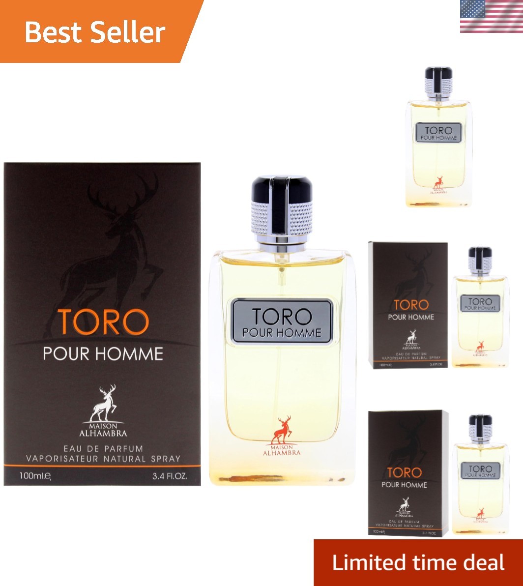 Toro by Maison Alhambra – 3.4 oz EDP Spray | Fresh Citrus-Wood Musk Fragrance
