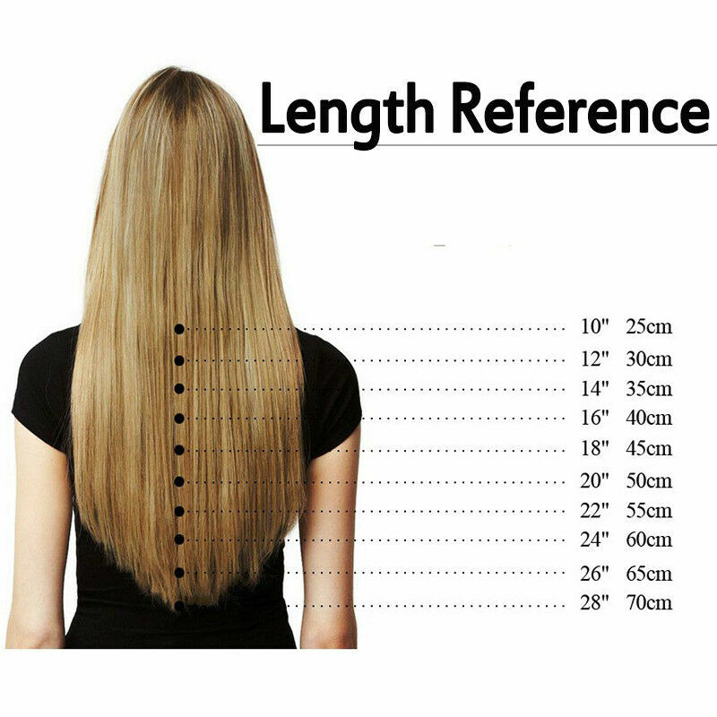 A+ Remy Human Hair Extensions Russian 8PCS Clip In 8″10″12″14″16″18″20″22″24″ US