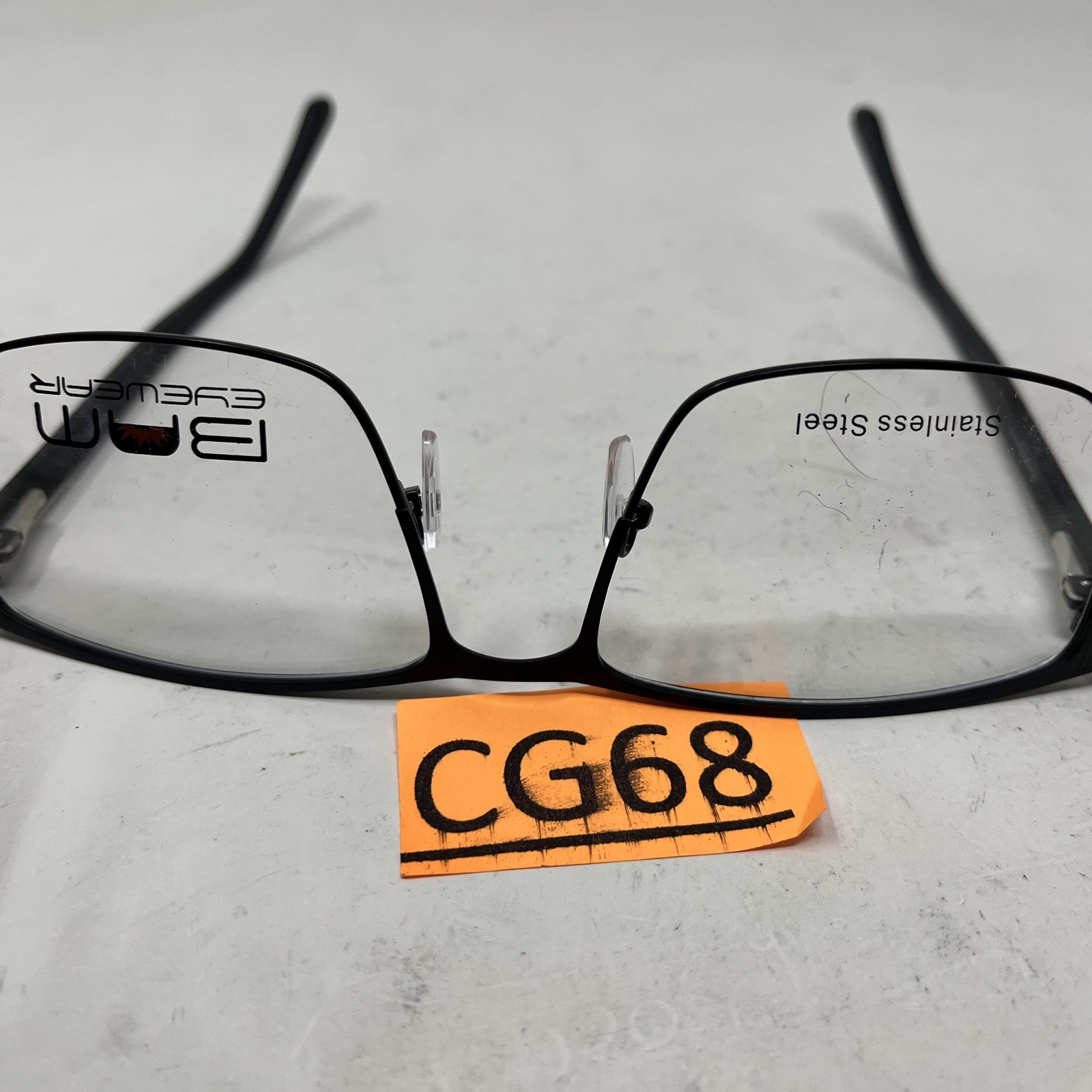 Bam Eyewear 524 BLACK 60-20/150 FLEX HINGE EYEGLASSES FRAME CG68