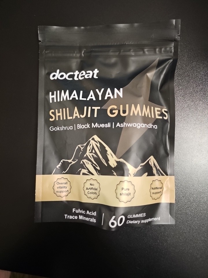 VivoNu Himalayan Shilajit Gummies Ashwagandha Gokshura Fulvic 85+ Minerals