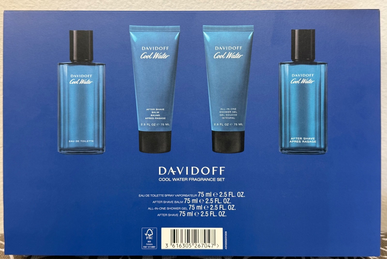 Davidoff Men’s Cool Water 4 PCS GIFT SET FOR MEN – FREE SHIPPING