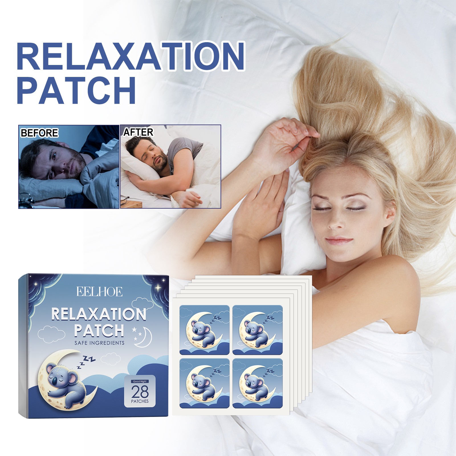 Natural Sleep Aid Patch Aromatherapy Pillow Stickers for Relaxing Night Rest