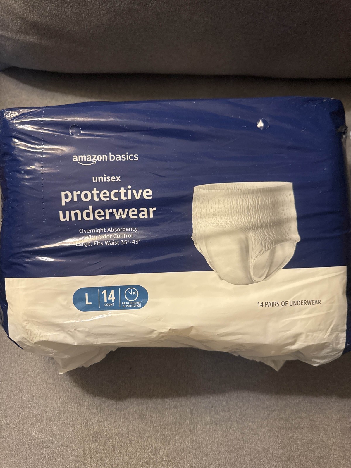 Unisex Adult Protective Underwear Large Overnight Absorbent New 14ct