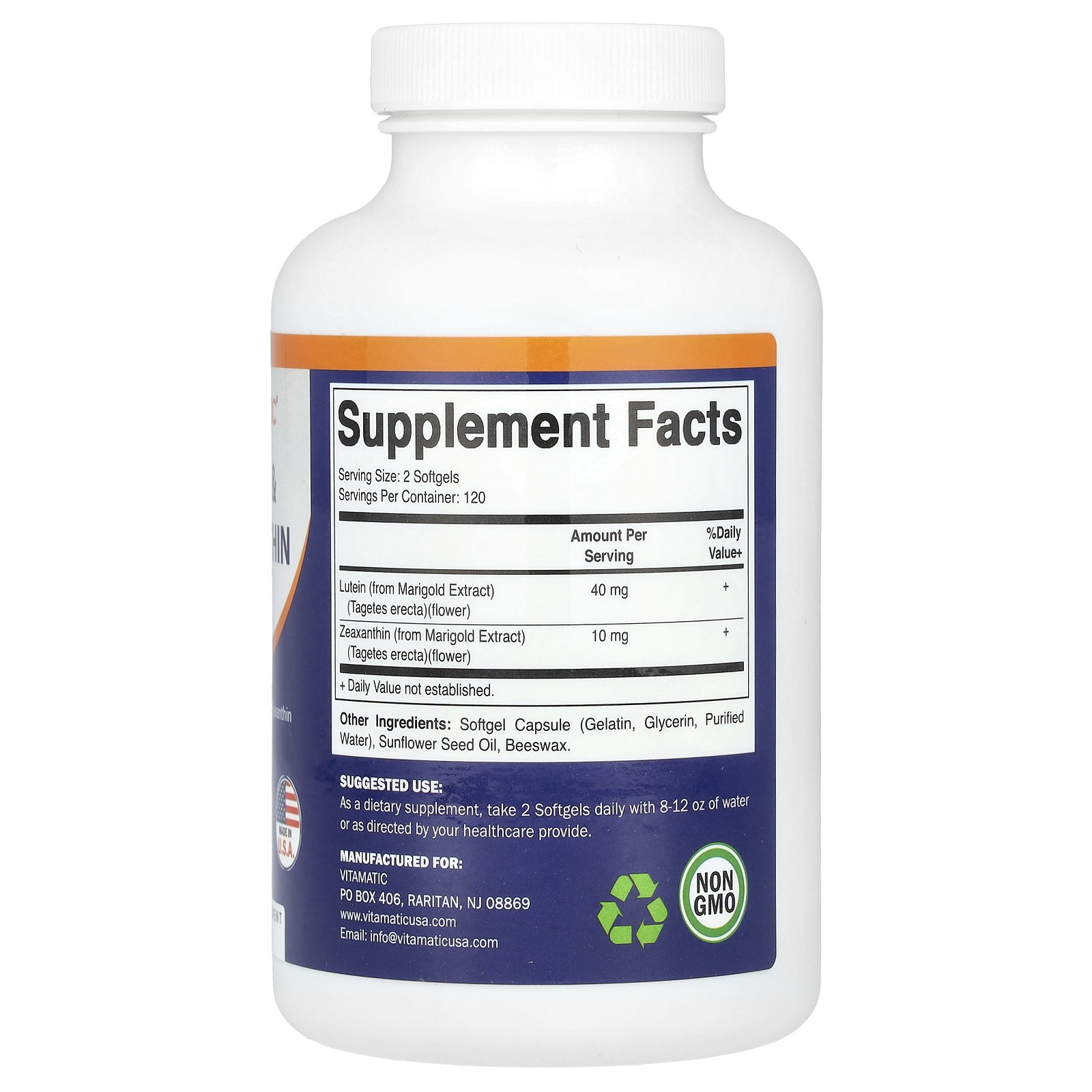 Lutein & Zeaxanthin, 240 Softgels