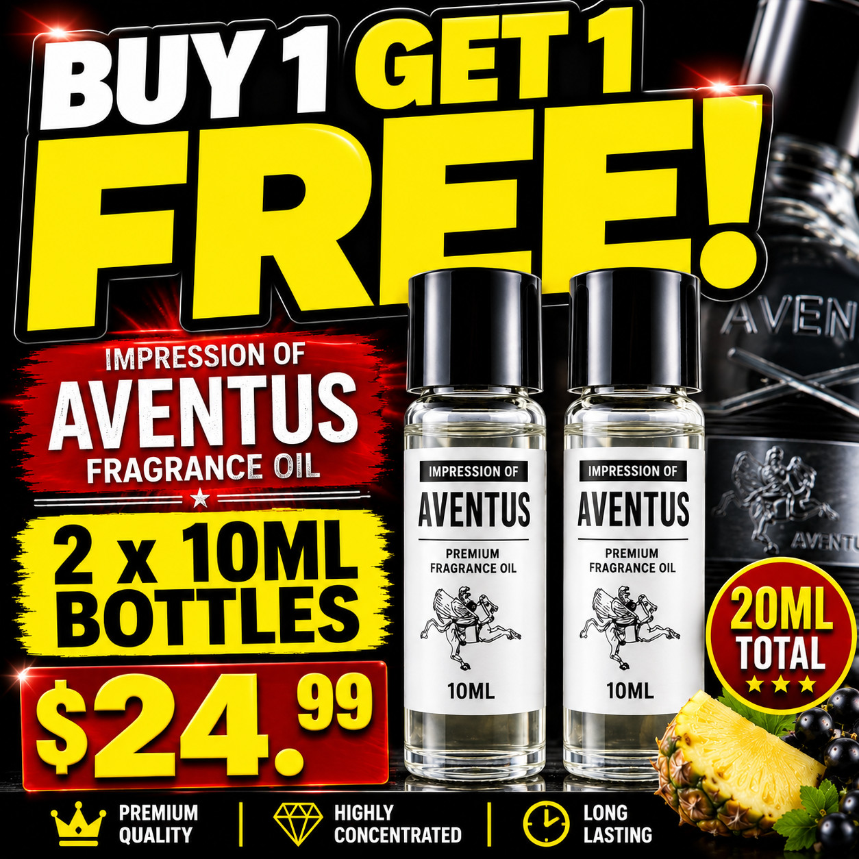 IMPRESSION OF AVENTUS 10ML PREMIUM CONCENTRATED OIL — BUY ONE GET ONE FREE!