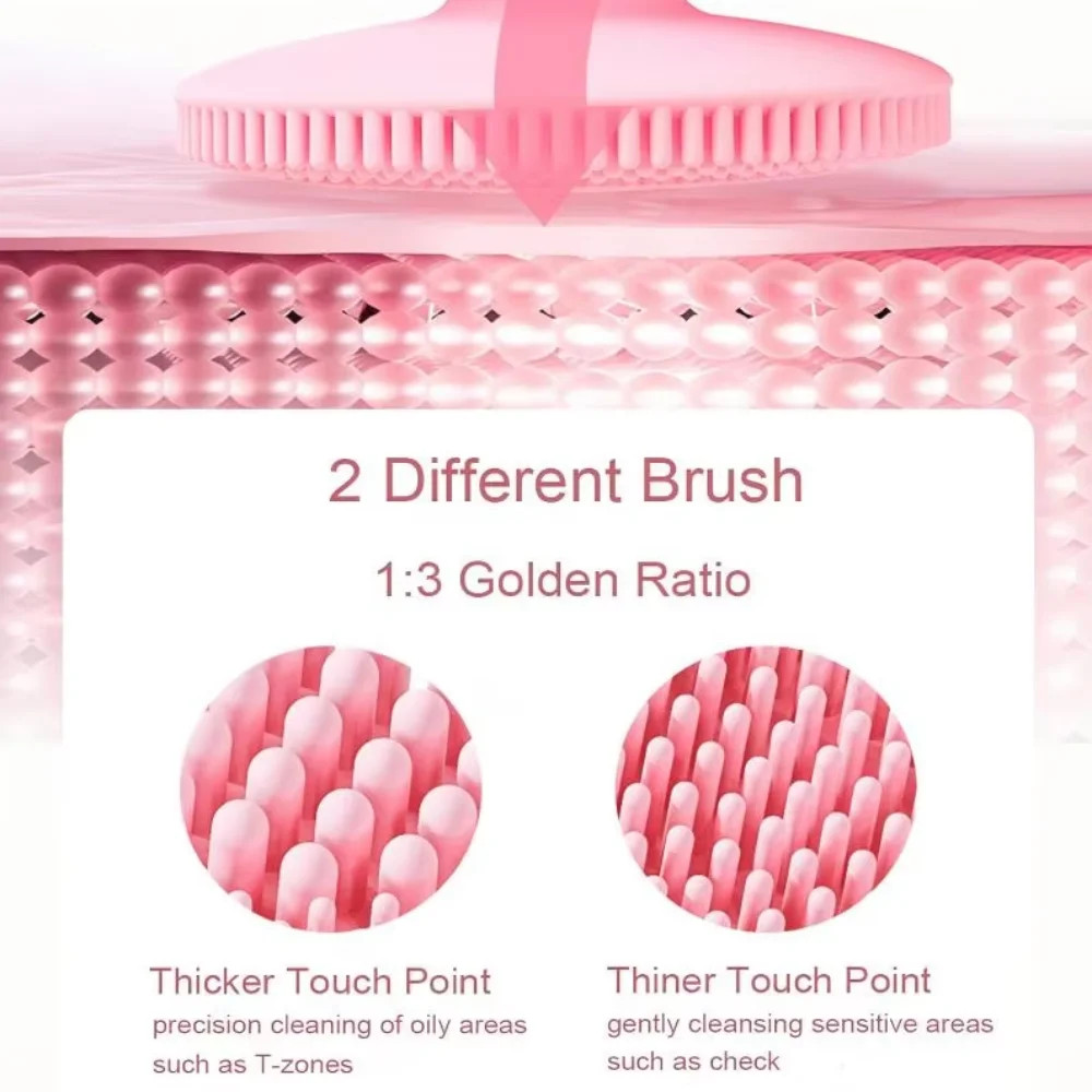 Waterproof Electric Facial Cleansing Brush Silicone Rechargeable Introducer Beau