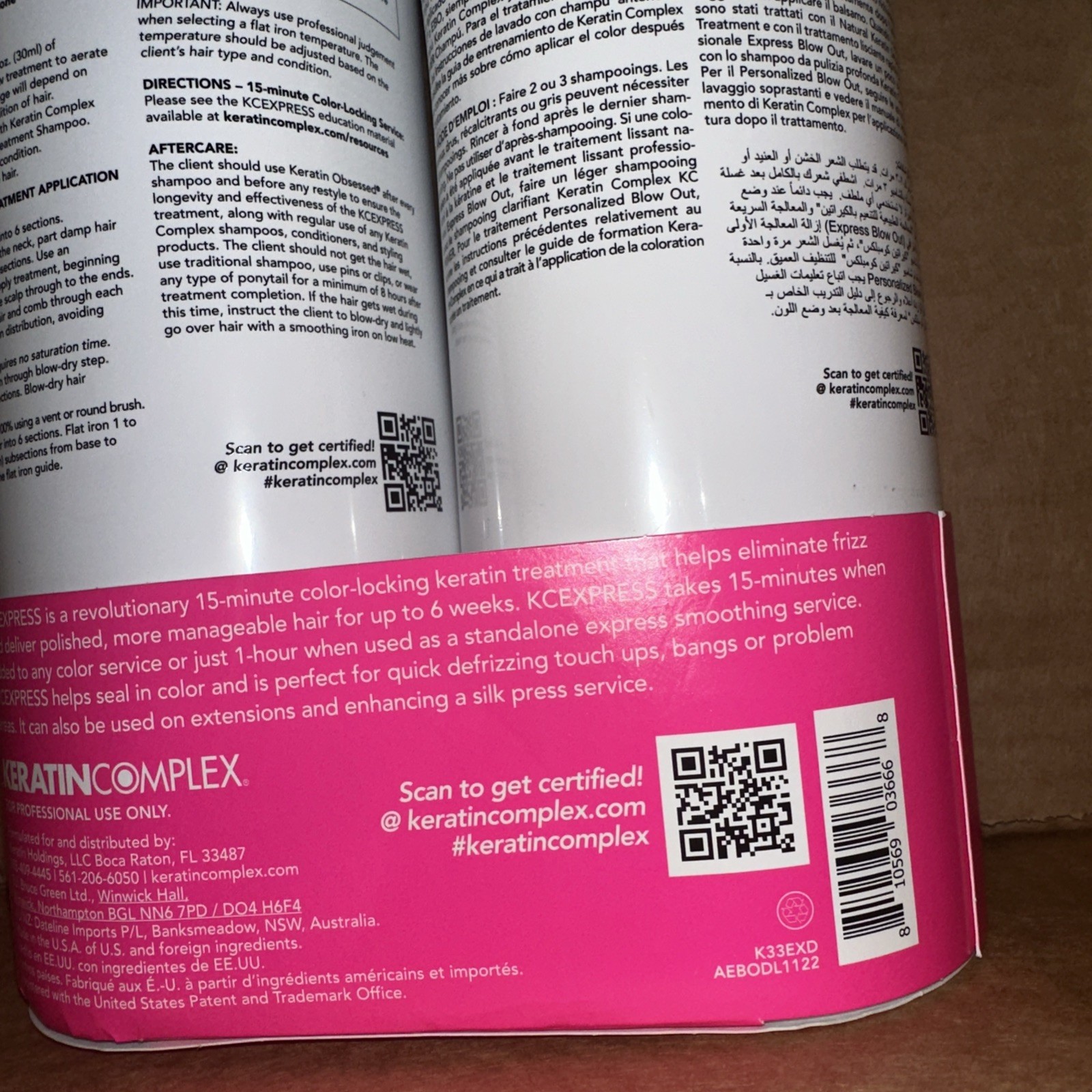 Keratin Complex KCEXPRESS Blow Out Smoothing Treatment & Shampoo 33.8oz Each Lrg