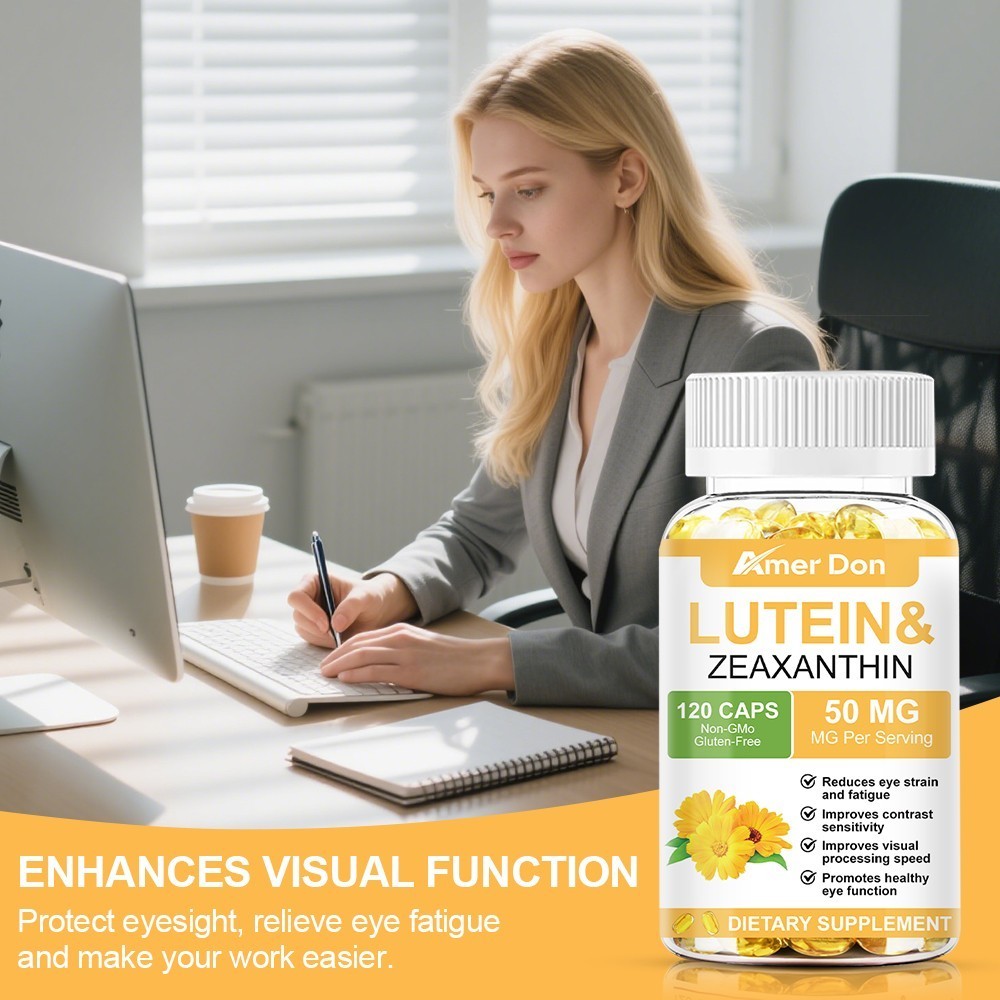 Lutein and Zeaxanthin 50 mg | 120 Softgels | Eye Health Vitamins | Vision Health