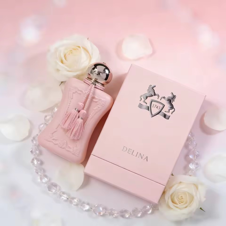 DELINA EDP: Elegant Pink Bottle with Tassel, Sophisticated Feminine Scent for Da