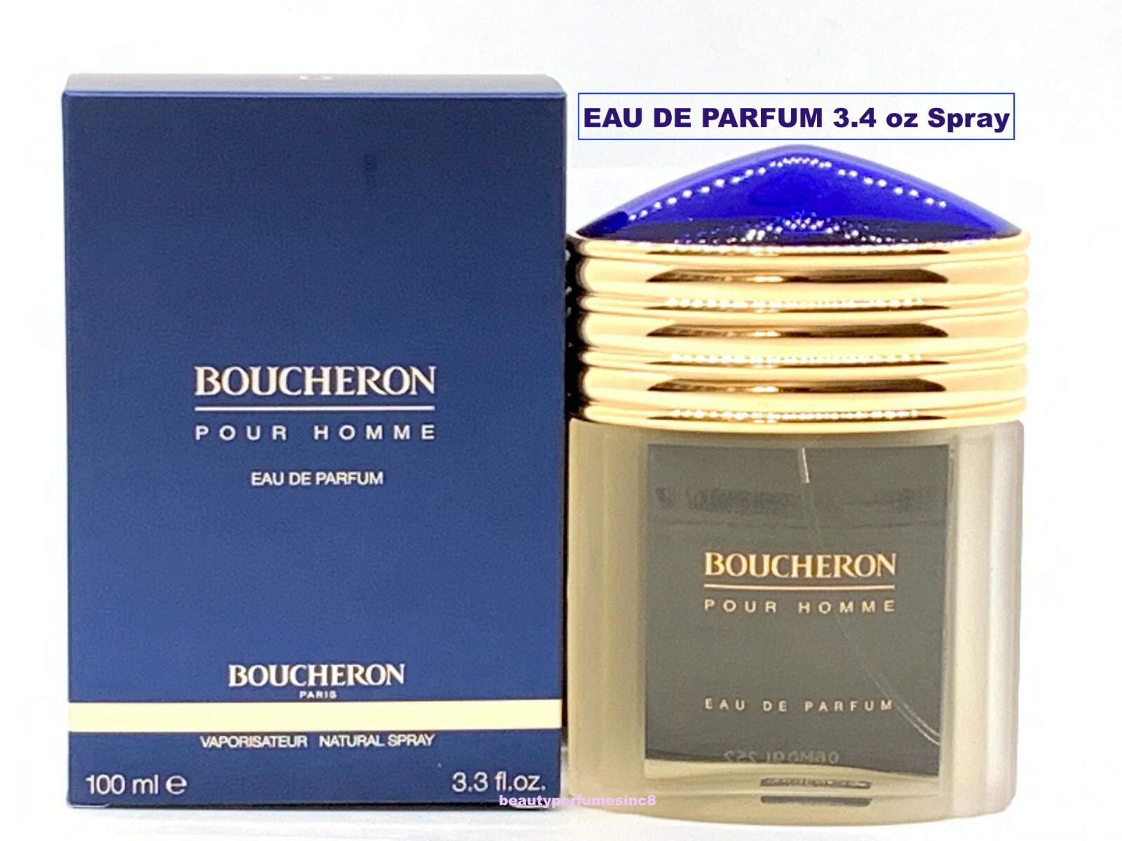 Boucheron Perfume 3.3 oz / 100 ml Eau De Parfum Spray, For Men New in Box