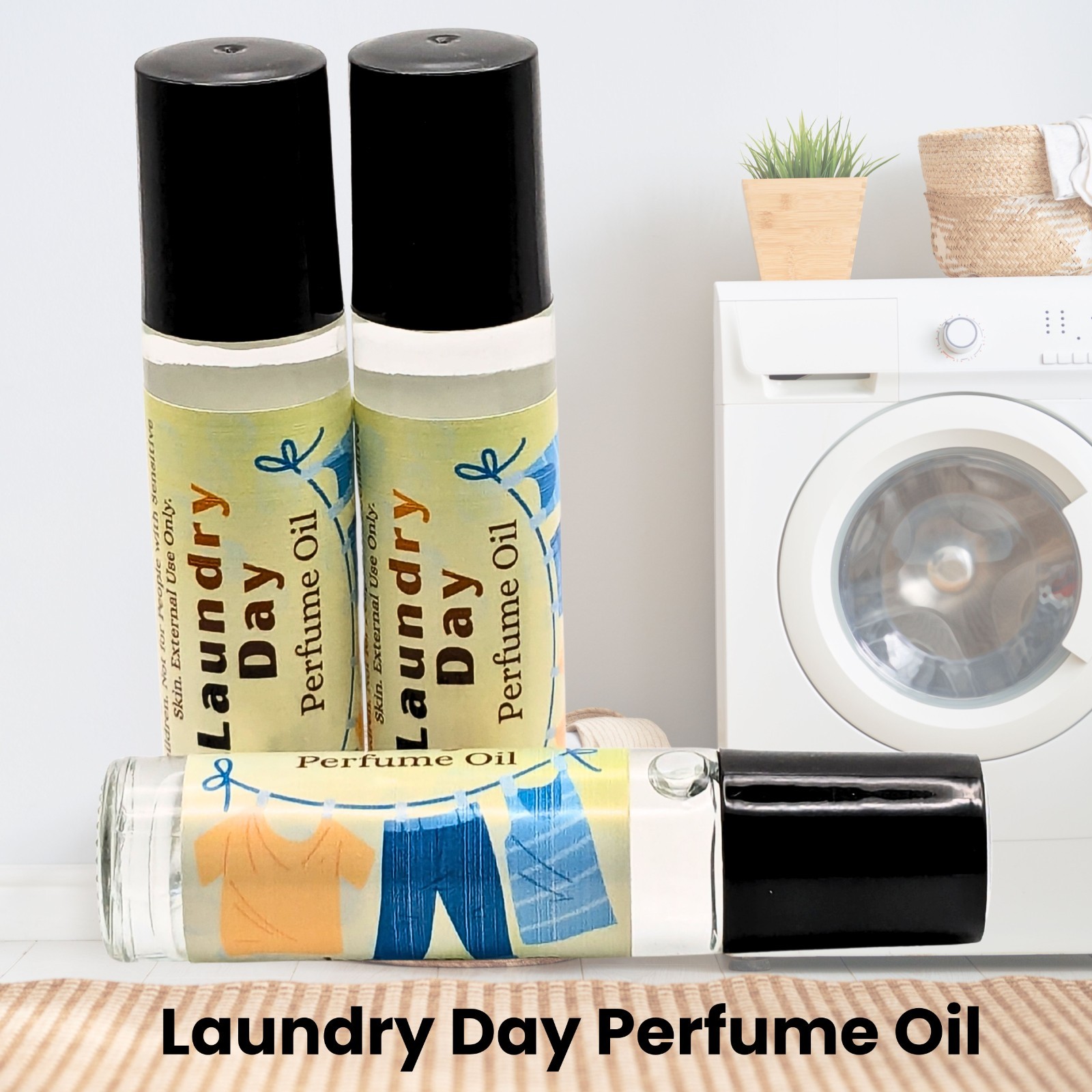 Laundry Day Perfume Oil | Fresh Rain & Cotton Fragrance | Clean Linen Scent