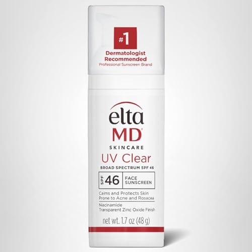 EltaMD UV Clear Face Sunscreen SPF 46, Oil-Free Sunscreen with Zinc Oxide,