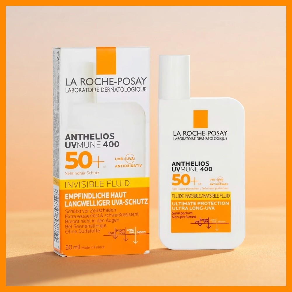 Pack of 2 – La Roche Posay ANTHELIOS UVmune 400 Invisible SPF50+ 50ml – New