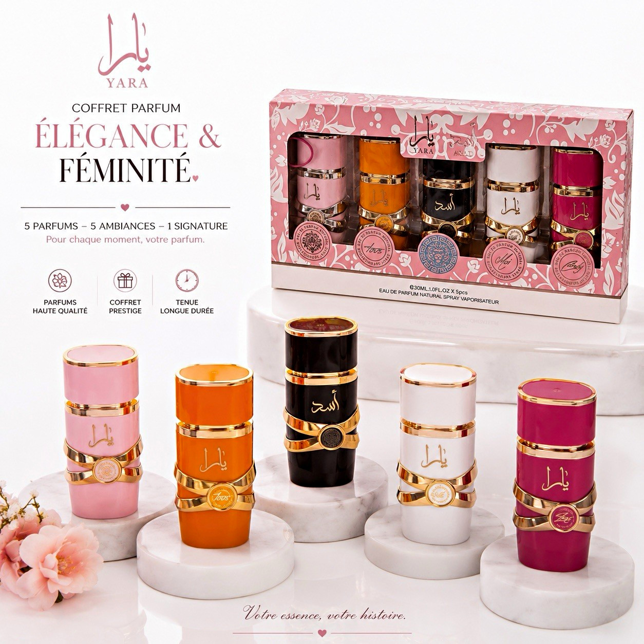 Yara Élégance & Féminité Gift Set 5 x 30 mL Eau de Parfum Spray