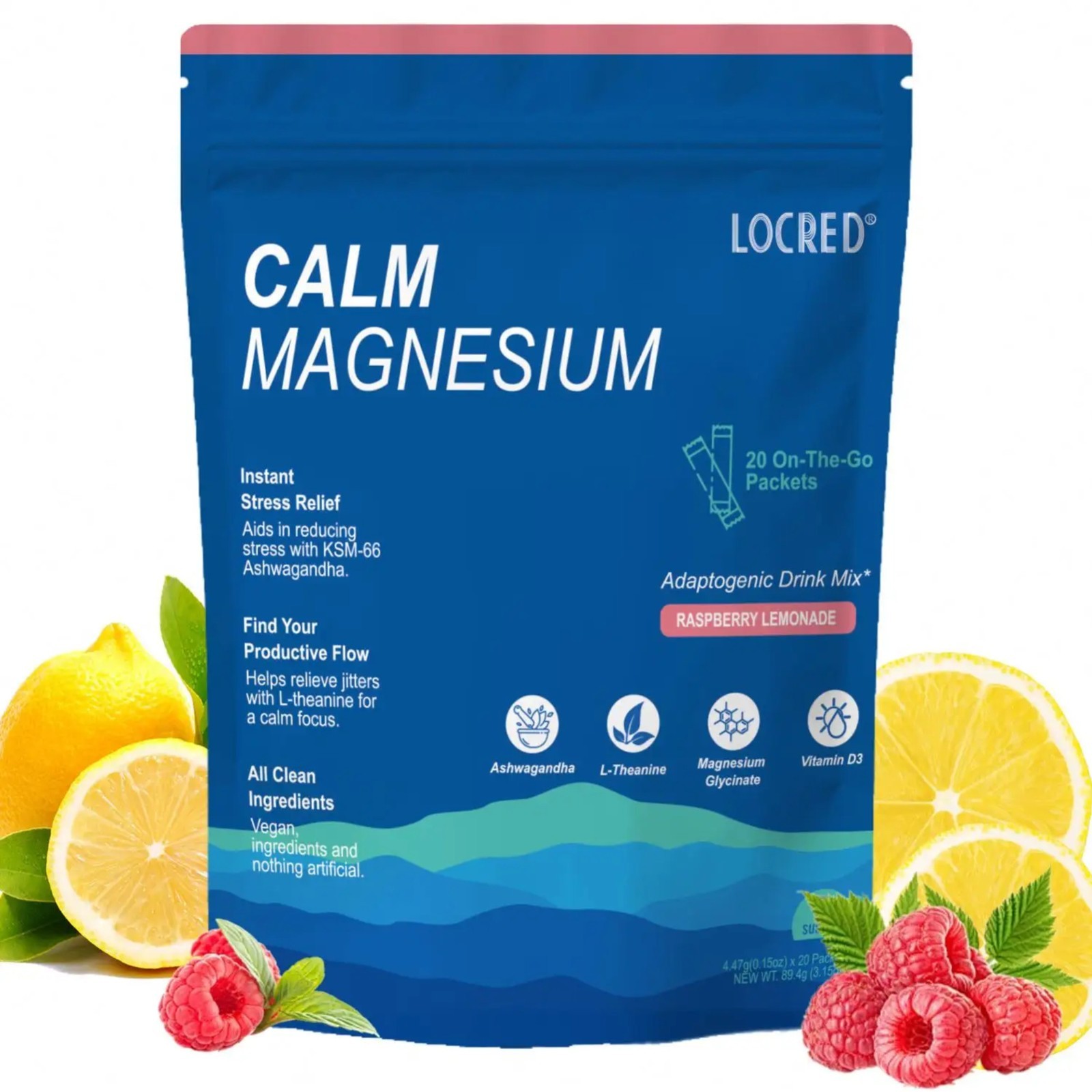 Super Calm Magnesium Drink Mix Powder | Relaxation Support 20 Serving