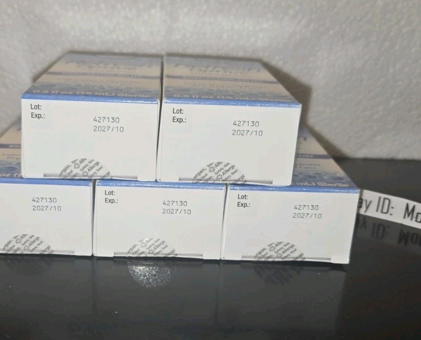 EXP 06/2025+ (5) Lot REFRESH OPTIVE Long-Lasting Hydration 0.5 oz 15mL Eye Drops