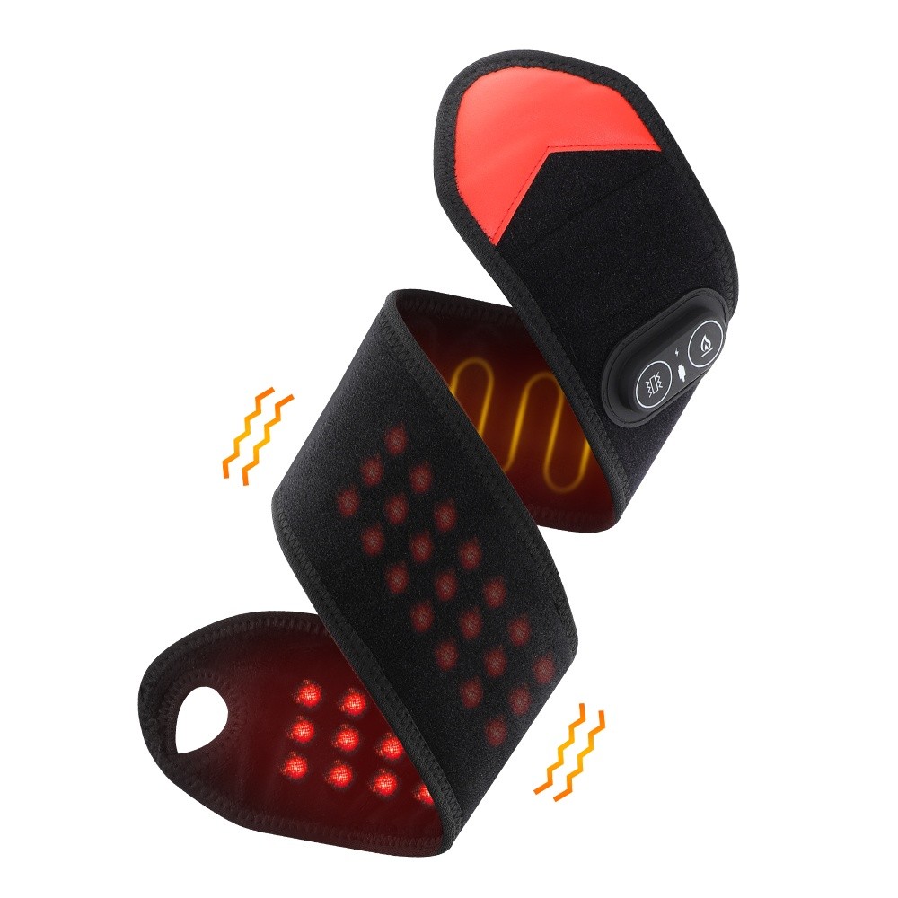 660nm & 850nm Red Light Therapy Wrist Heating Wrap Vibration Massage Pain Relief