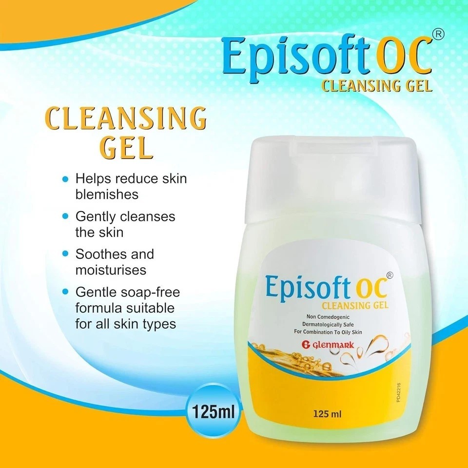 Episoft OC Cleansing Gel For All Skin Types 125ml Each Set Of 2