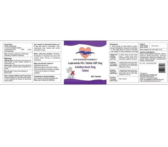Anti-Diarrheal 2MG 600 Tablets Made in USA Exp 09/2028