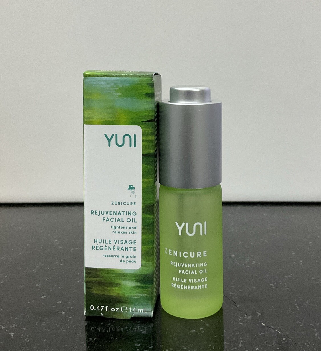 Yuni Zenicure Rejuvenating Facial Oil Tightens & Relaxes Skin 0.47 fl oz NIB