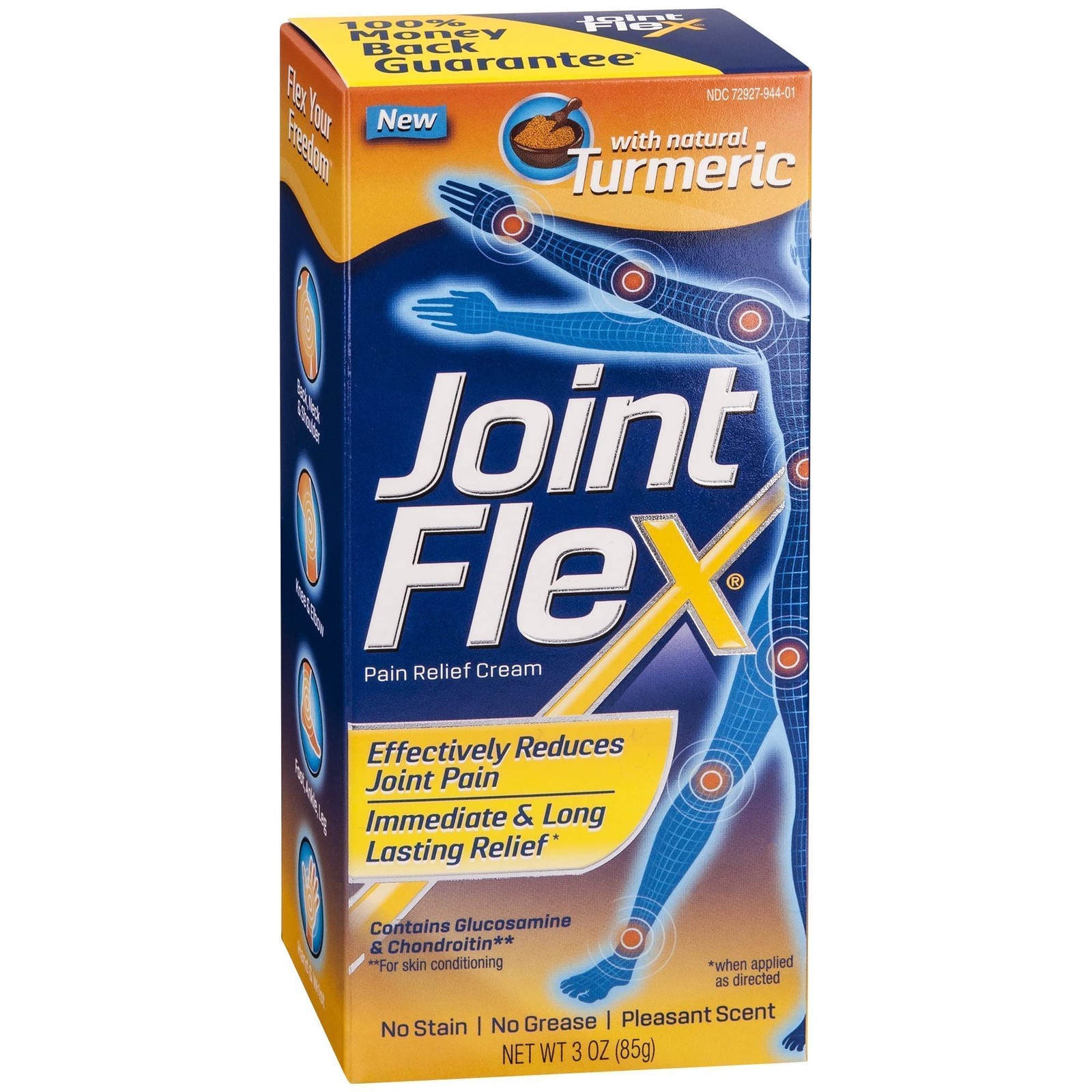 JOINTFLEX Pain Relief Cream Turmeric Arthritis Joint Pain 3oz Tube