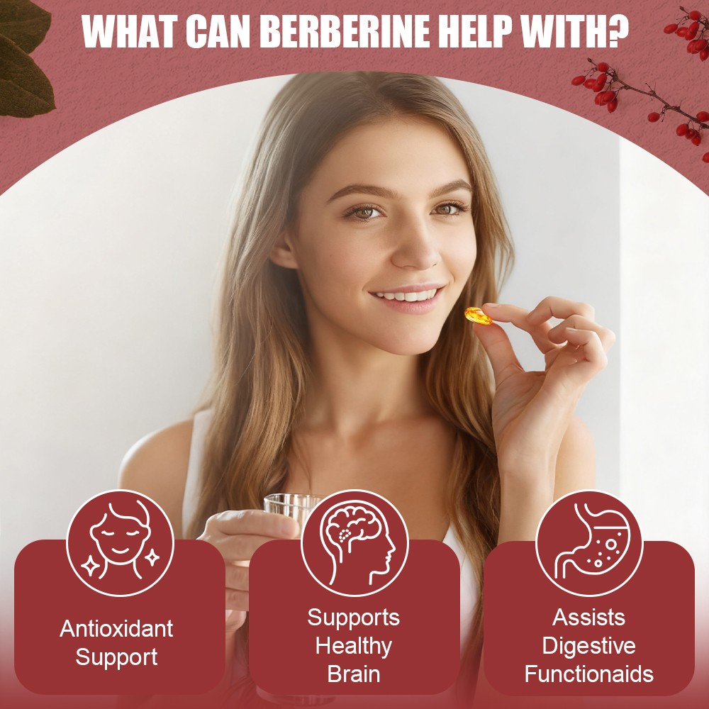 2 Packs Premium Berberine HCL High Potency Anti-inflammatory,Blood Sugar Support