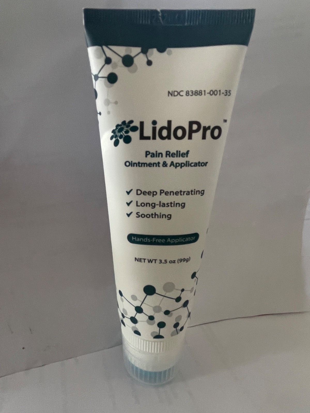 LidoPro Ointment 3.5OZ Topical PAIN RELIEF Tube Free Hand Applicator Exp. 6/27