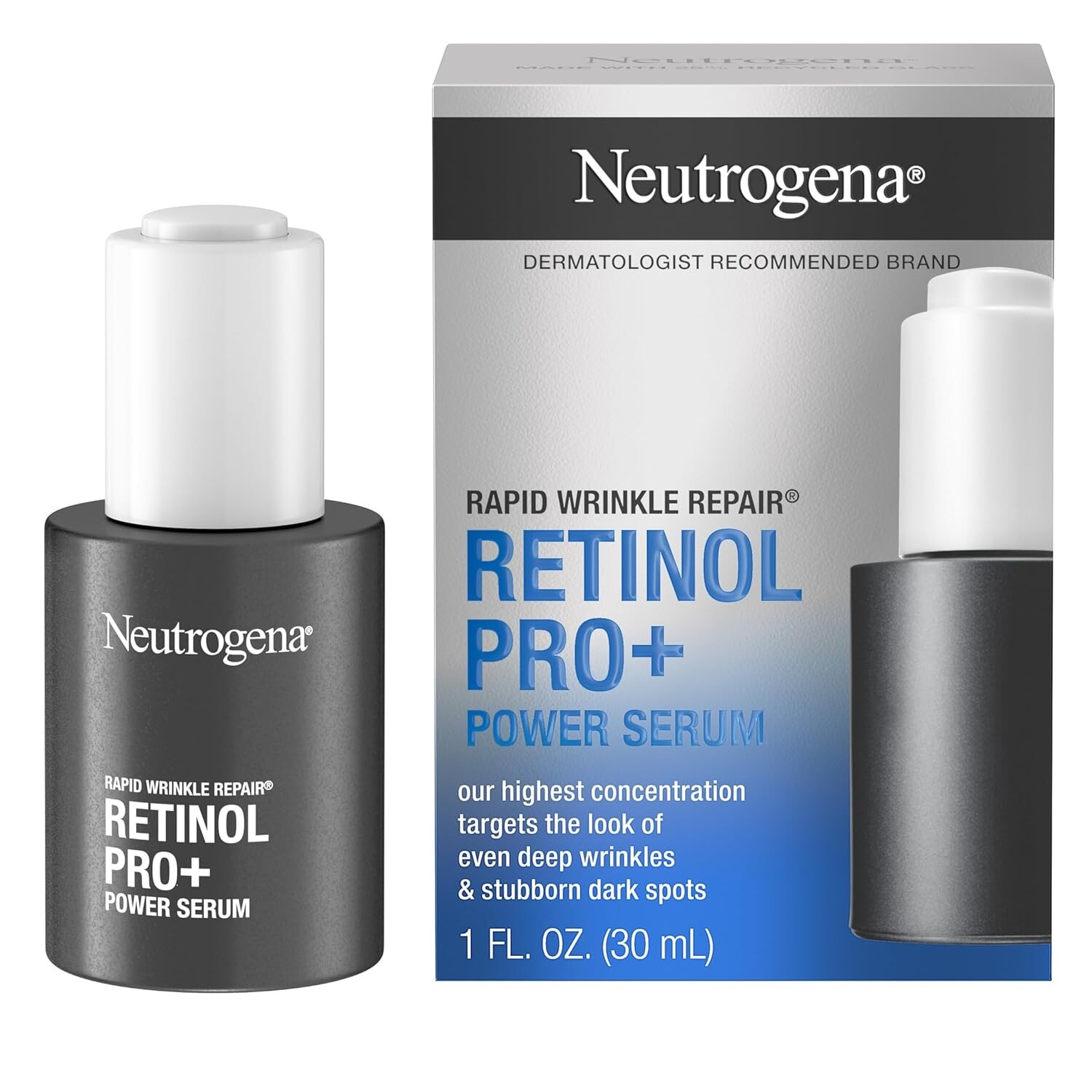 Neutrogena Rapid Wrinkle Repair Retinol 0.5% – Power Serum 1oz – Made in France