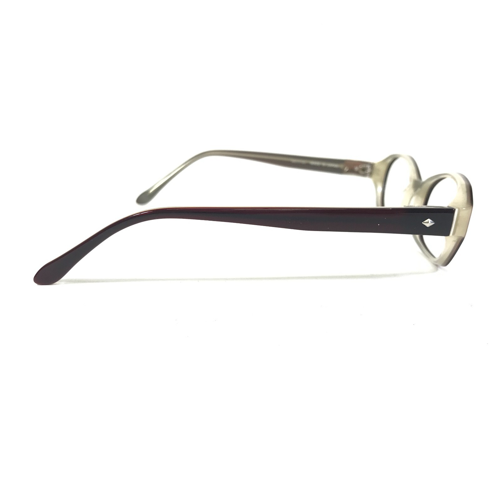 Sama Eyeglasses Frames CARMEN PLM Purple Brown Gray Oval 52-17-143