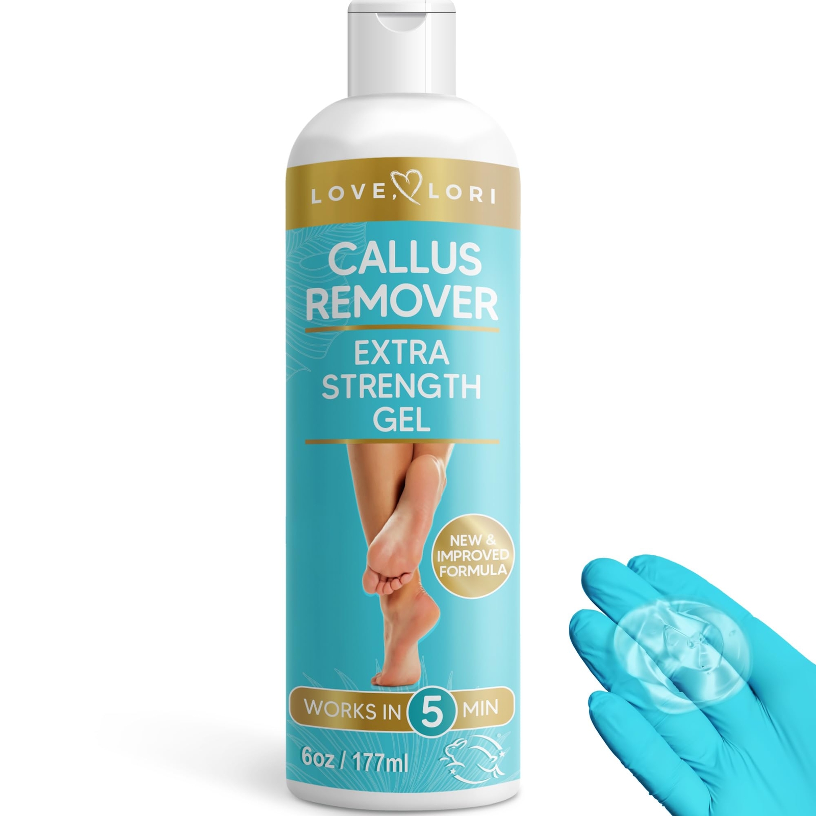 LOVE, LORI Foot Callus Remover Gel (6oz) – 6 Ounce (Pack of 1), Clear