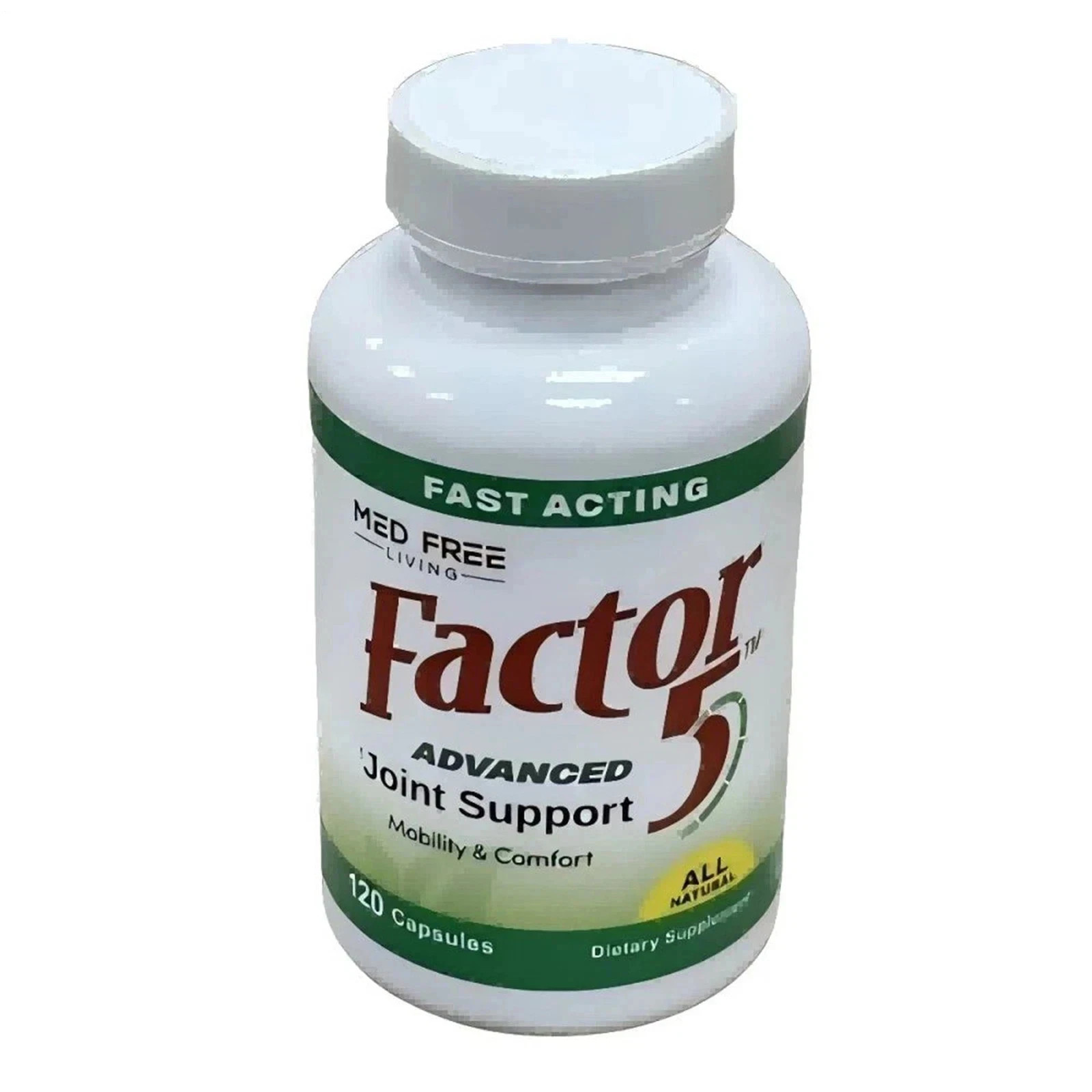 Med Unoccupied Living Factor 5 Support Joint and Muscle Natural Complex 120 Caps