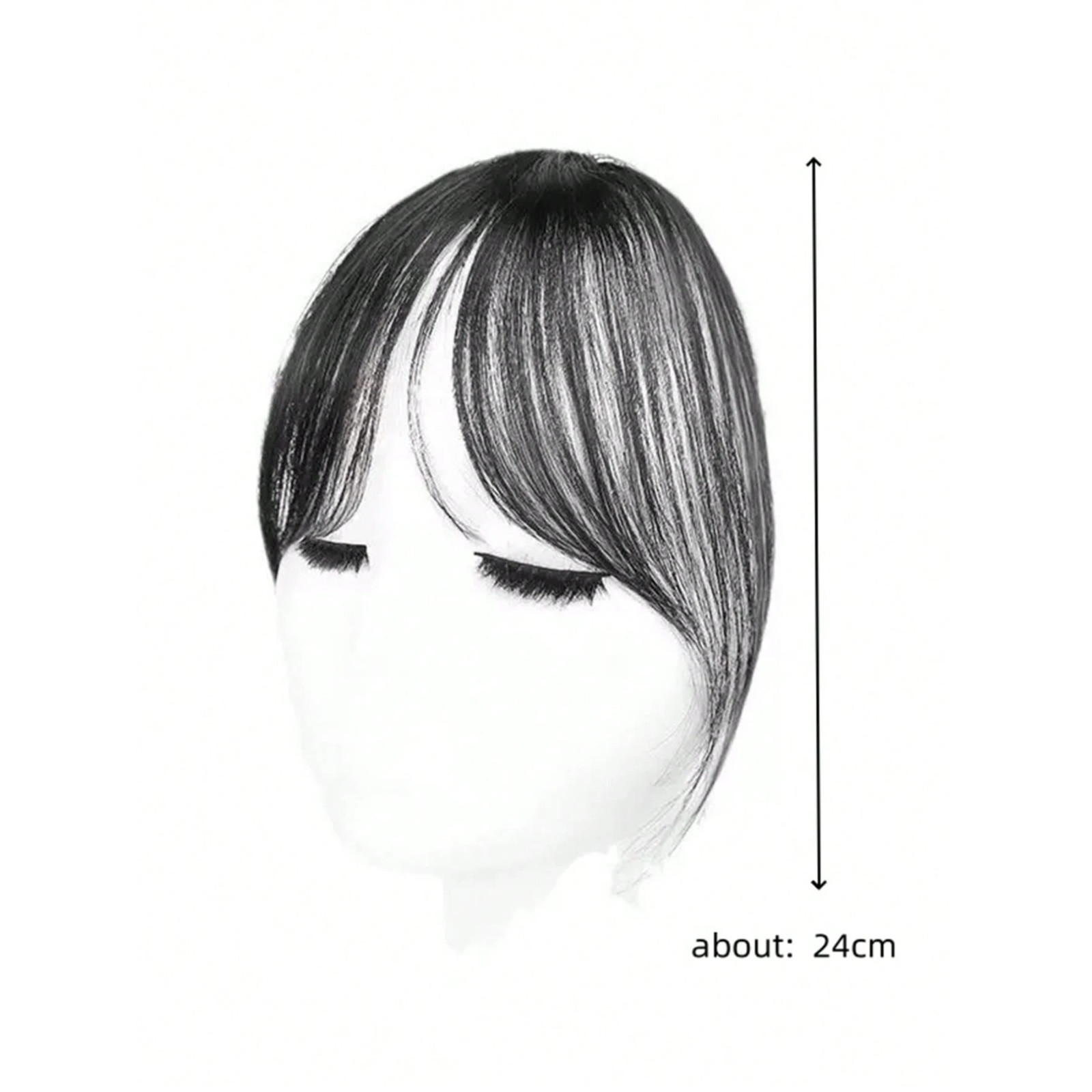 Hair Extensions Clip-in Fringe Women’s Sideburn Clip In Bang Front Hairpiece New