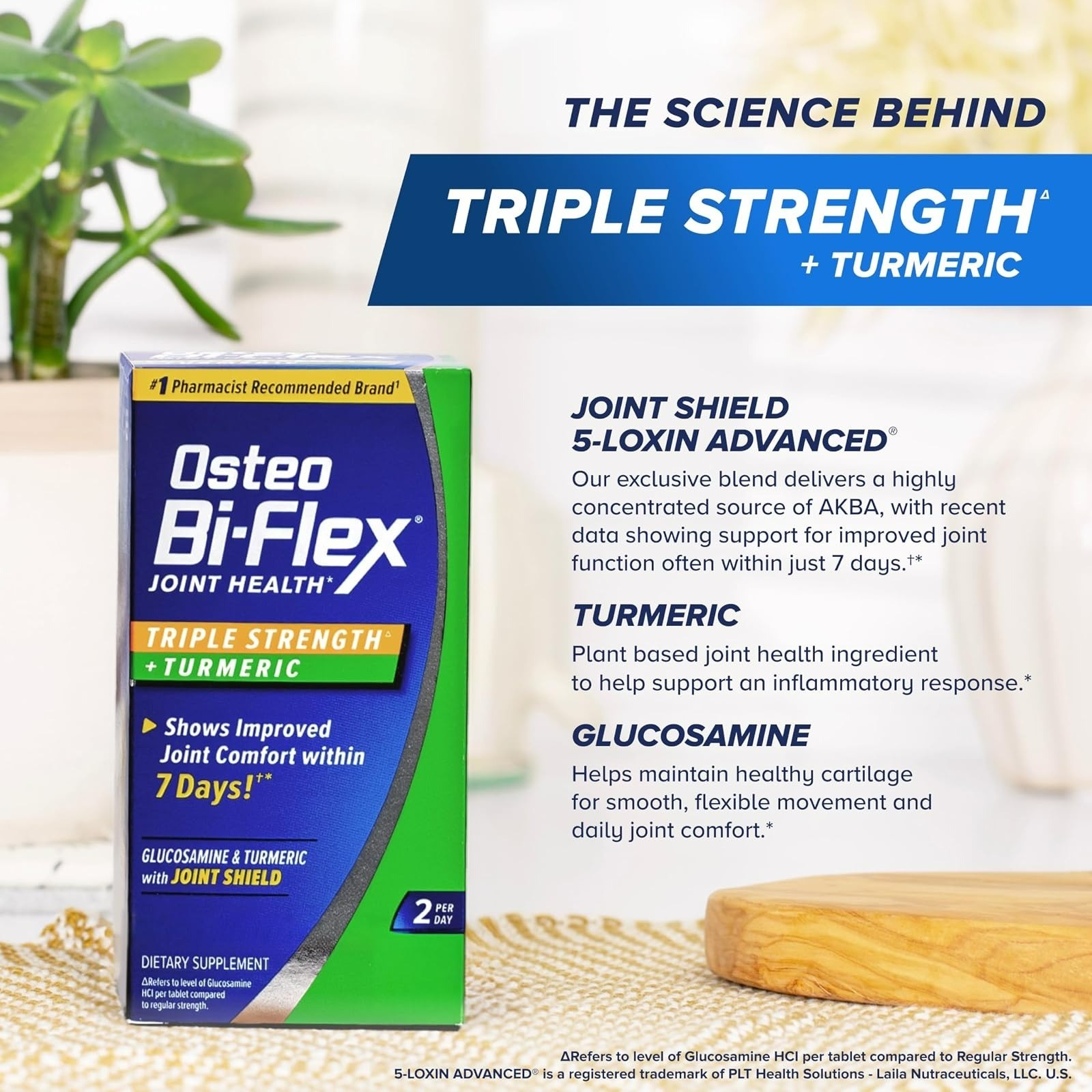 Osteo Bi-Flex Glucosamine Triple Strength Plus Turmeric 120 Tablets