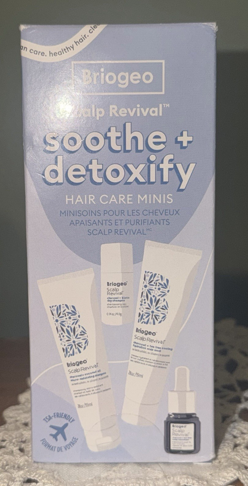 Briogeo Scalp Revival Soothe + Detoxify Travel Minis Set Shampoo Mask