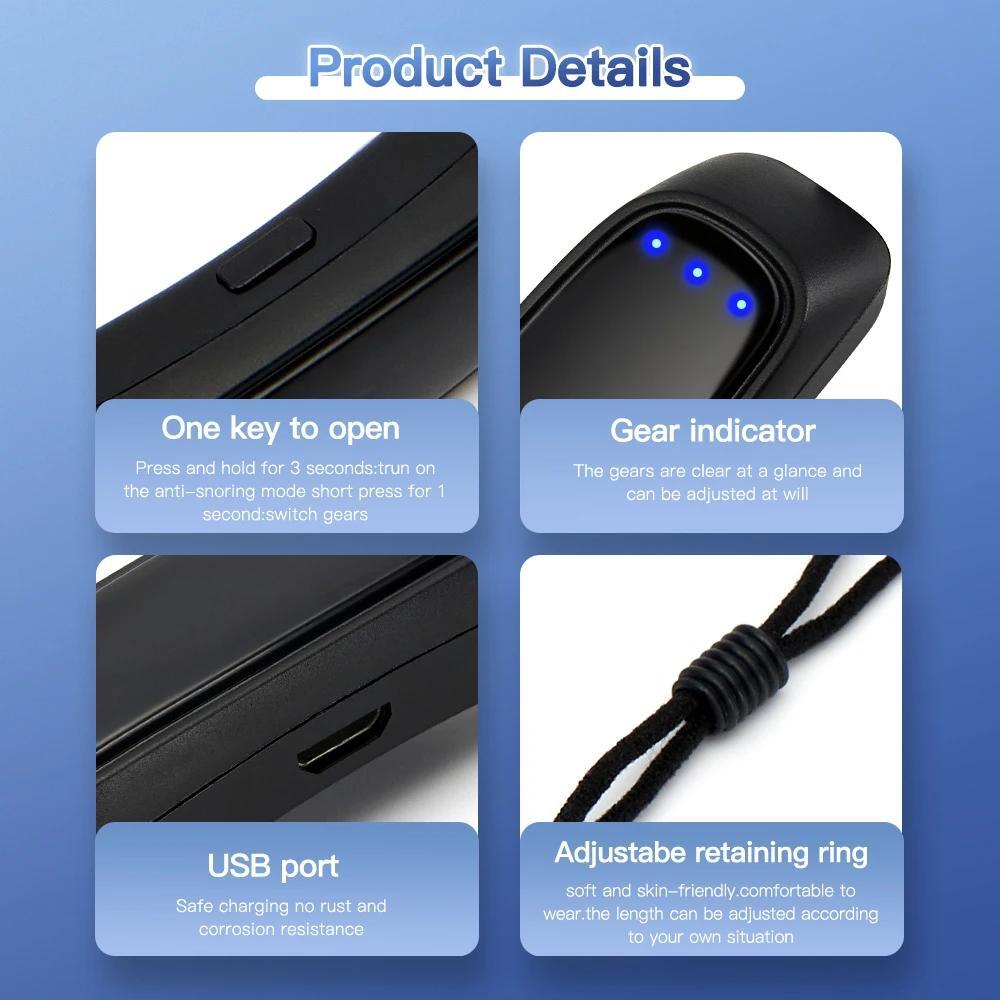 Smart Snoring Stopper Sleep Aid Anti Snoring Chin Device Muscle Tightening US
