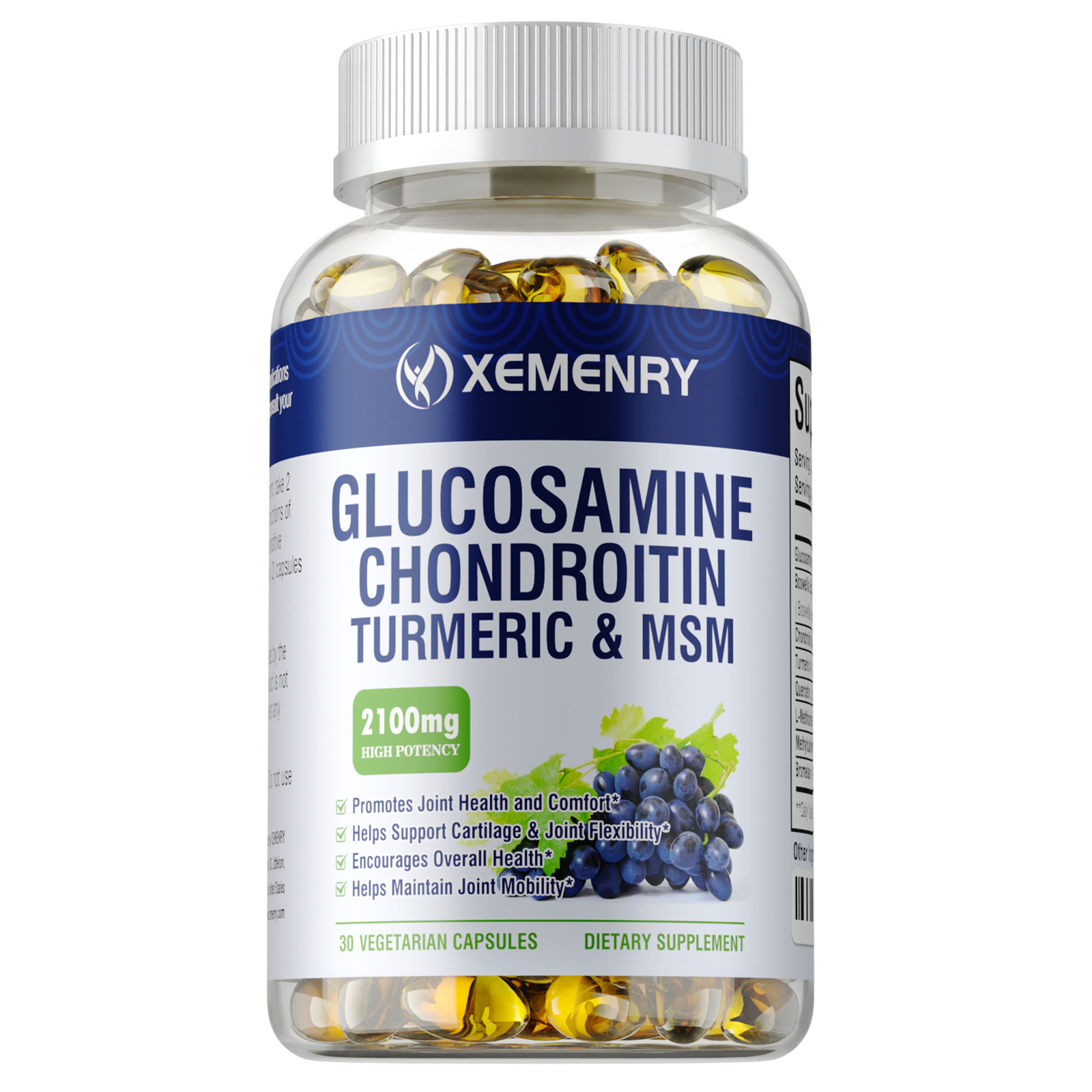 Glucosamine Chondroitin Turmeric & MSM 2100mg – Triple Strength Joint Support
