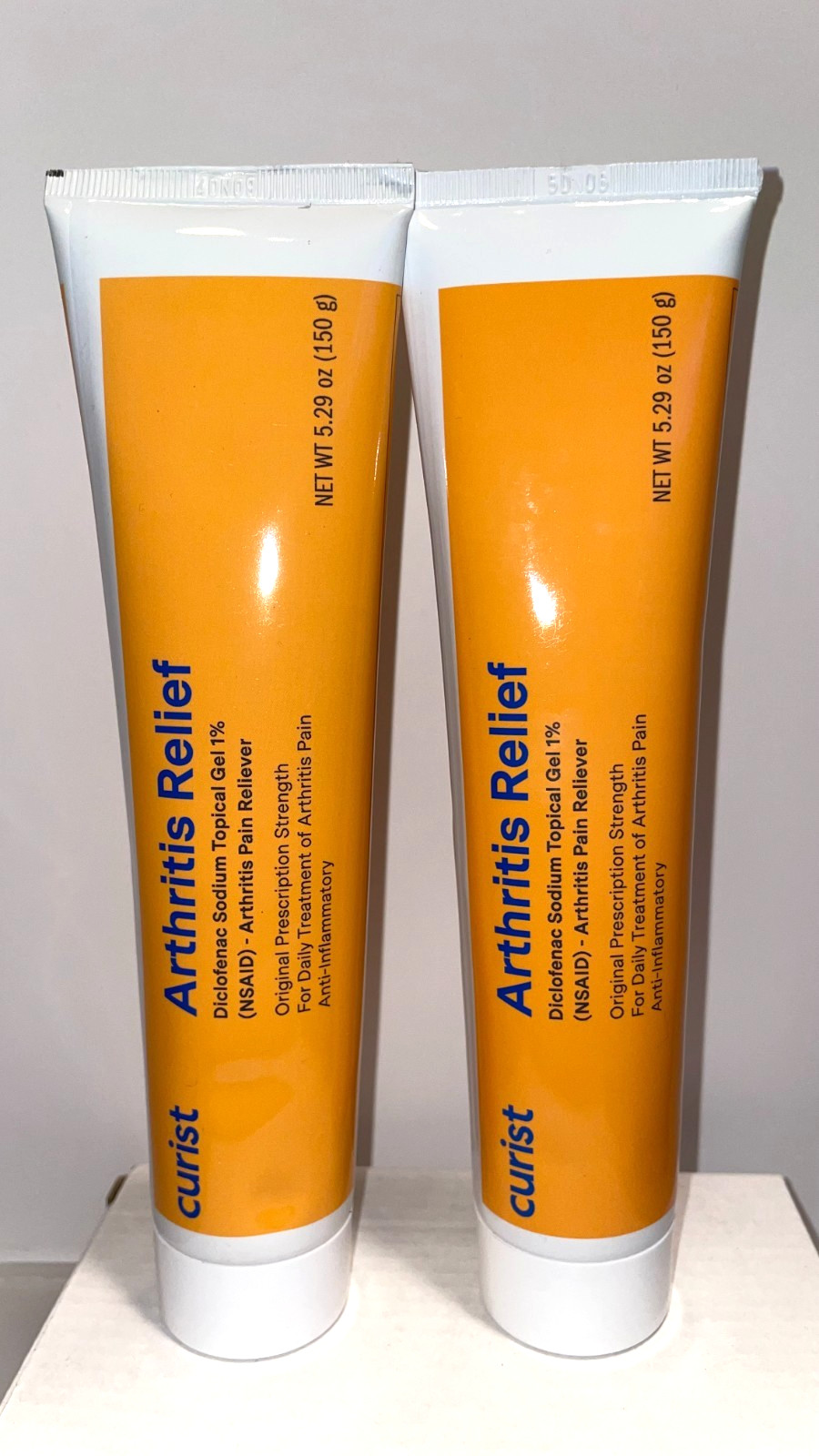 2 pk~ Curist Arthritis Pain Relief (generic Voltaren) 1% Diclofenac Gel 5.29oz