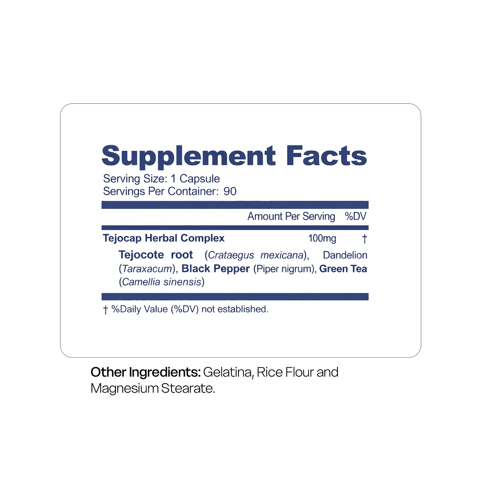 Niwali Tejocote Capsules Herbal Supplement for Weight Management pack of 2