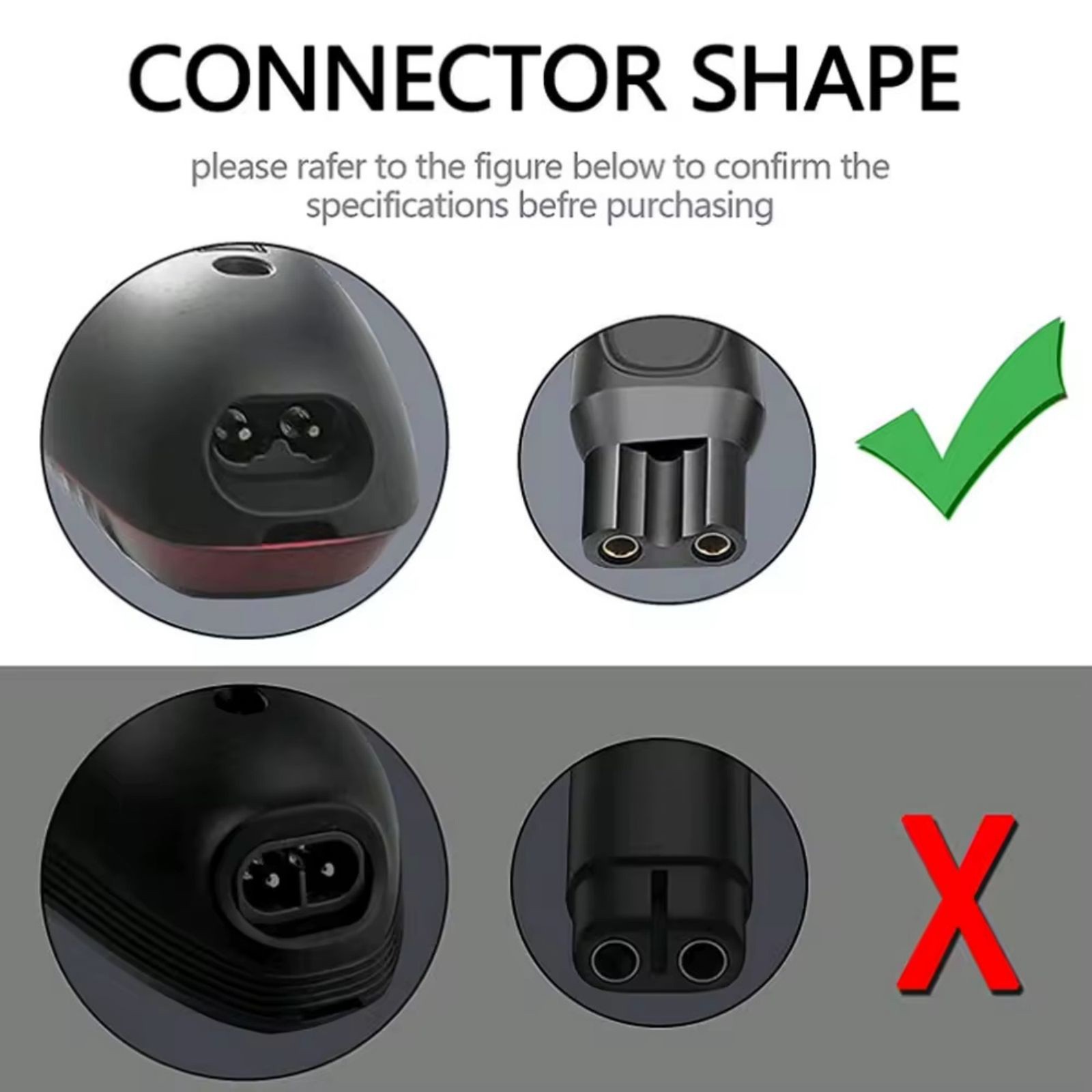 100-240V~0.3A 50/60HZ Input Charger Cord For Bodygroom: 3100 3200 5100 7100