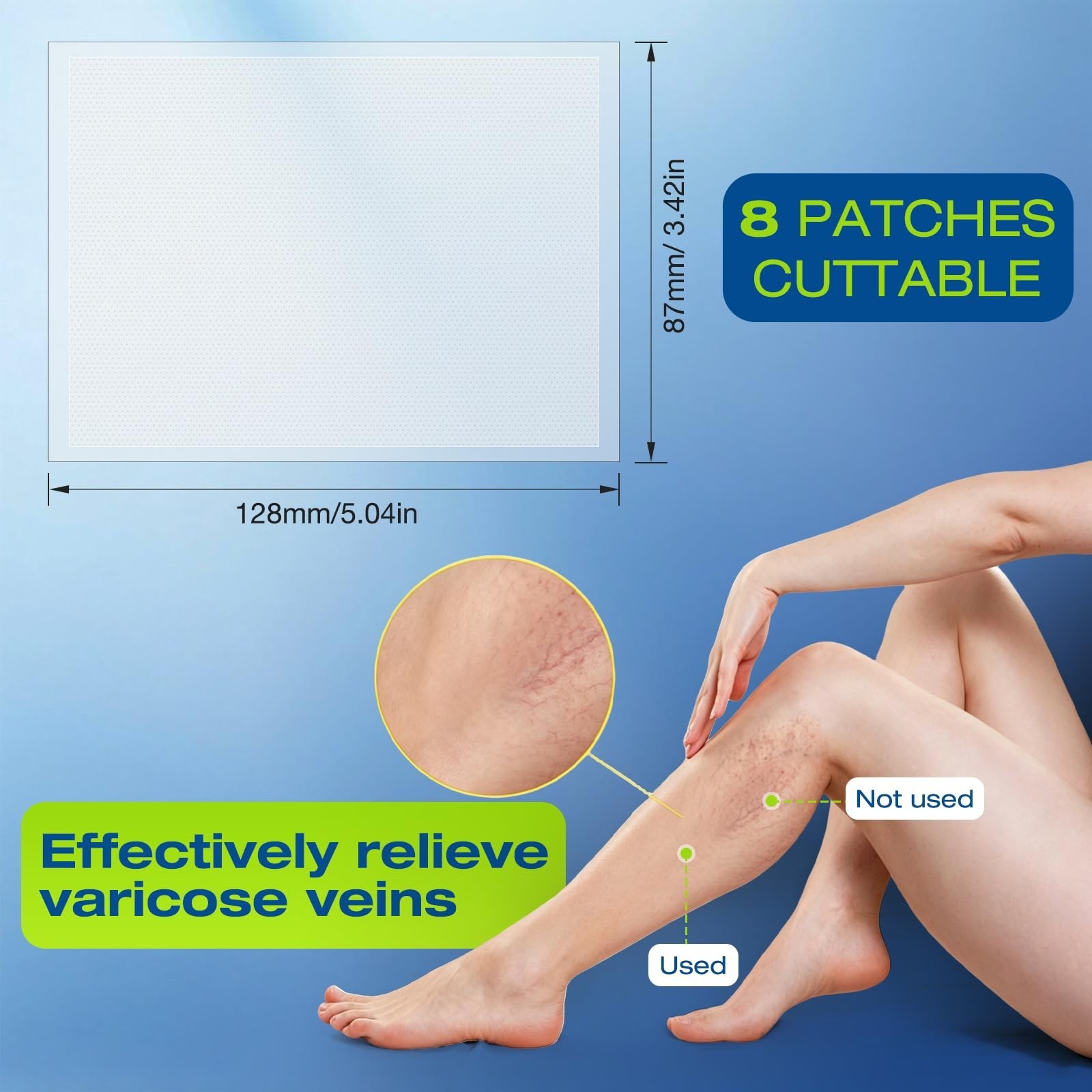 Fast Acting Leg Vein Care Patches – Soothe Swelling, Improve Circulation, Varico