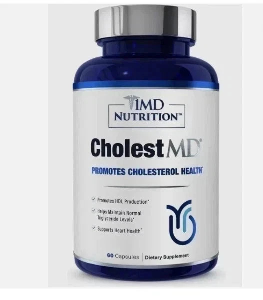3 Pk 1MD Nutrition CholestMD Promotes Cholesterol Health 60 Caps Exp. 12/2027
