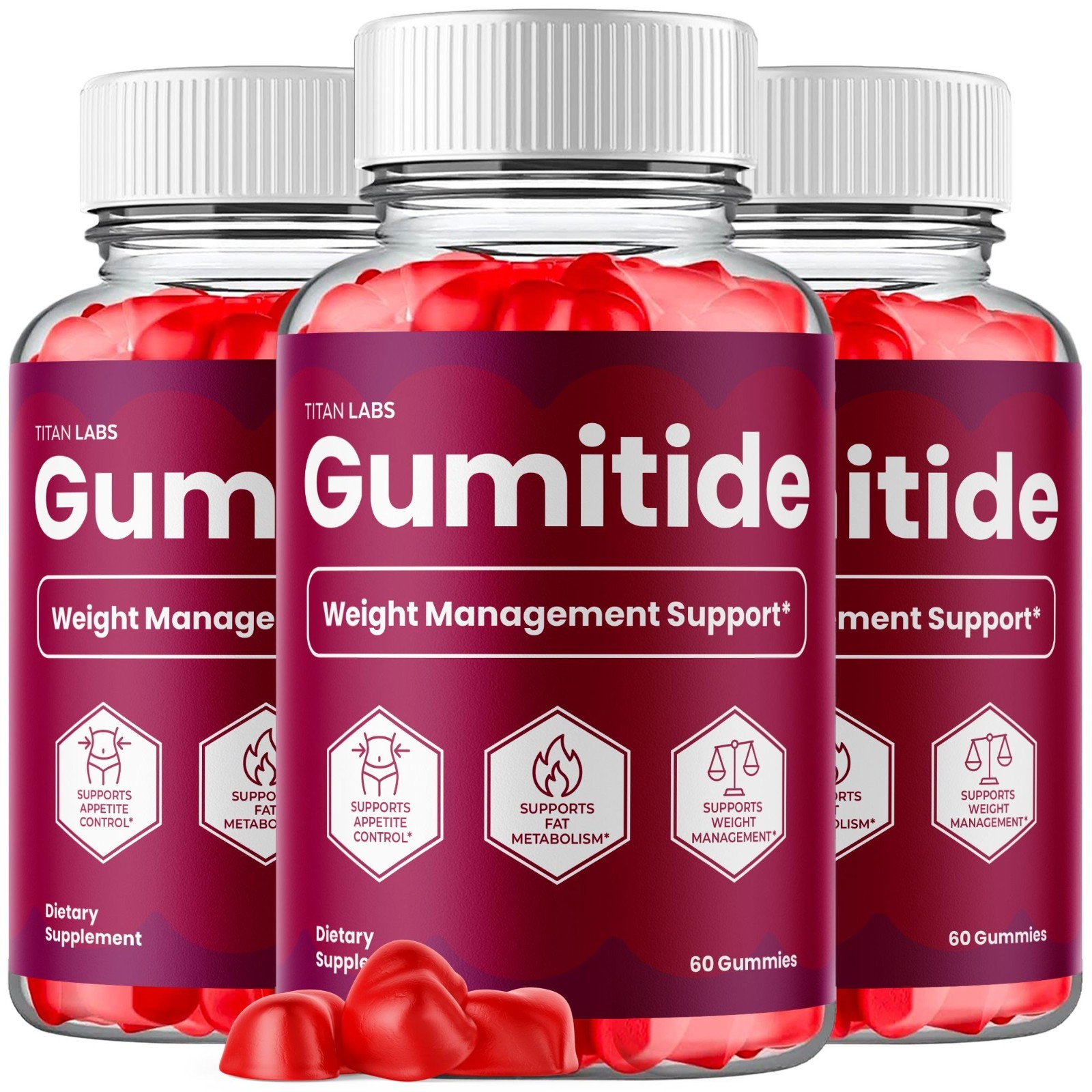 (3 Pack) Gumitide ACV Gummys 1000MG Advanced Gumi Tide Supplement 180 Gummies