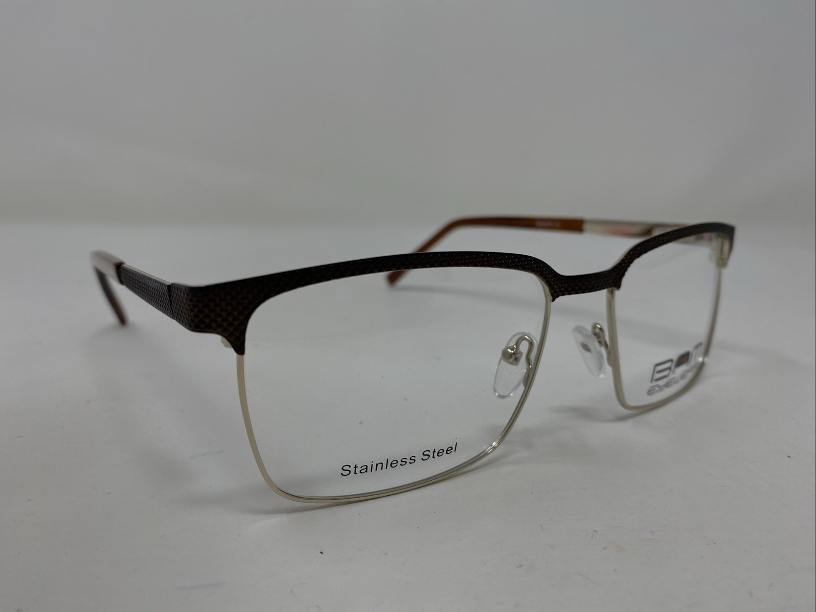 BAM Eyewear BAM 525 BROWN 59-19-150 Brown/Gold Full Rim Eyeglasses Frame G128
