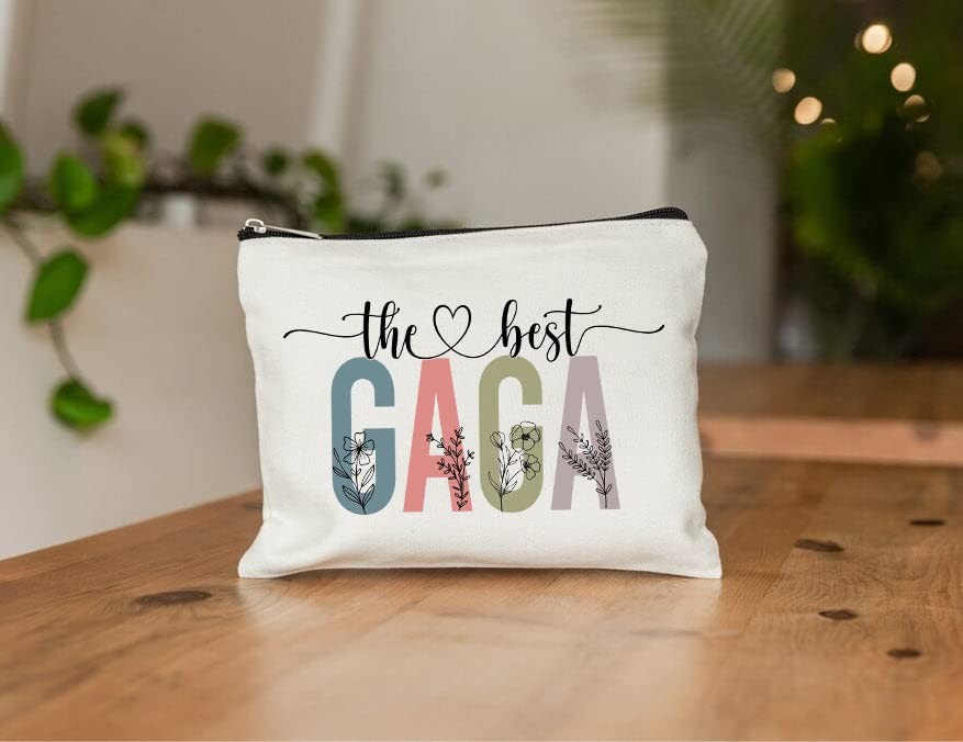 PTDShops The Best Gaga Makeup Bag – Multicolor Letter Print Cosmetic White