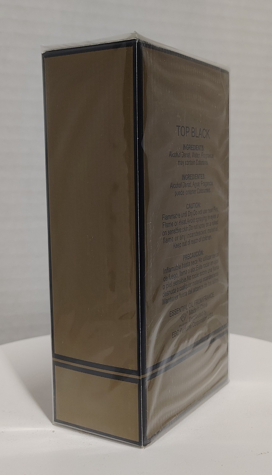 Top Black Cologne Men 3.4oz EDT Spray EBC New Sealed Fresh Dark Amber Warm