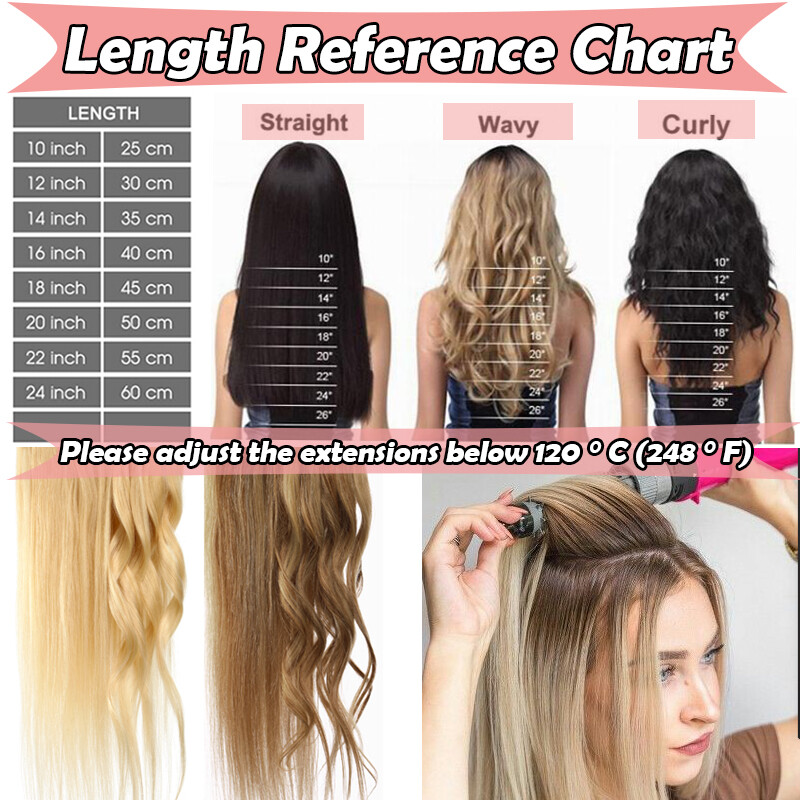 1g Hair Extensions Pre Bonded U Tip Nail Hair Keratin 100% Real Remy Human Hair