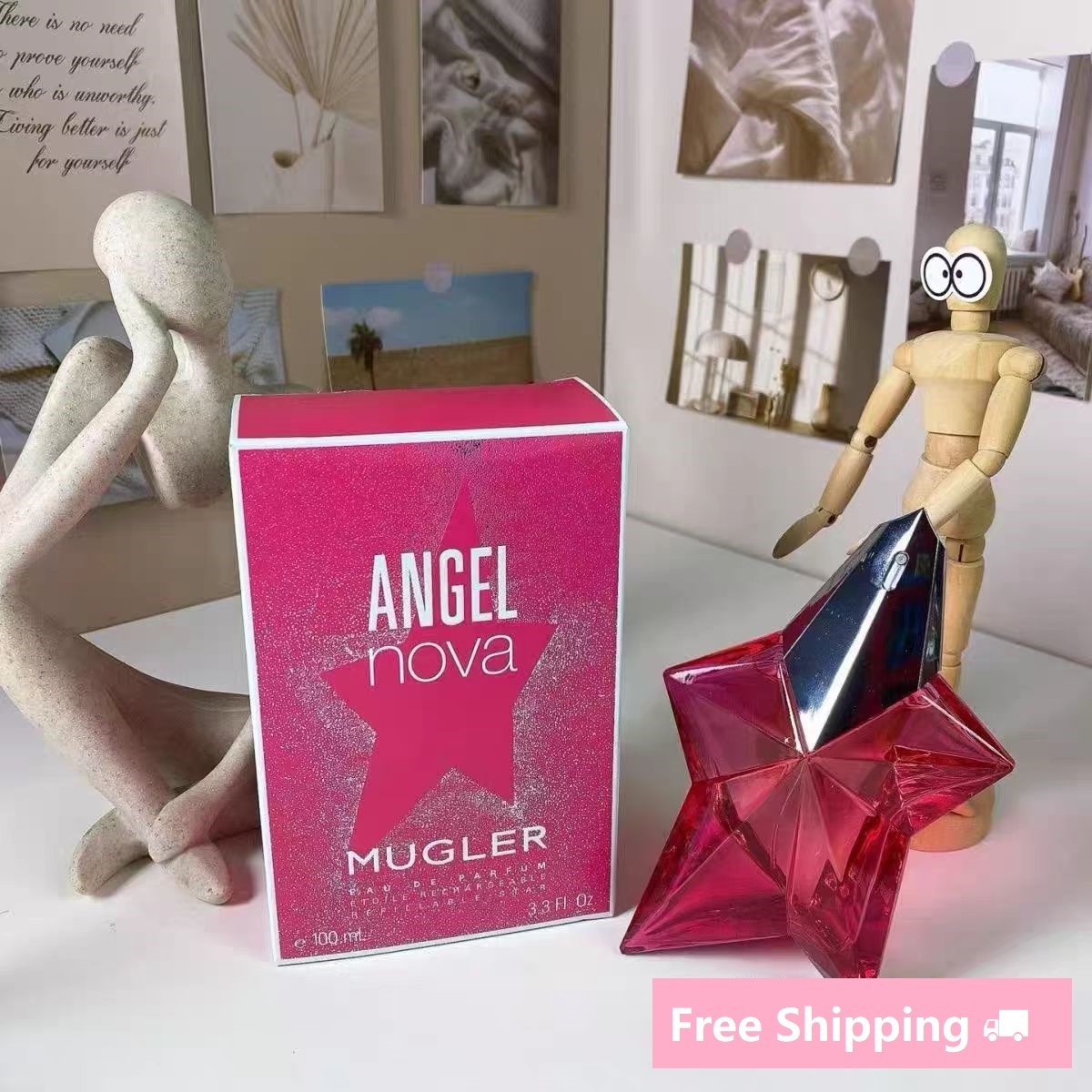 Mugler Angel Nova EDP 3.3 oz/100ml Women Perfume Spray Free Shipping