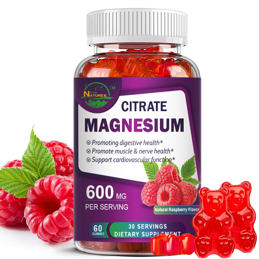 2 Pack Magnesium Citrate Gummies 600mg per Serving – 120 Vegan Gummies
