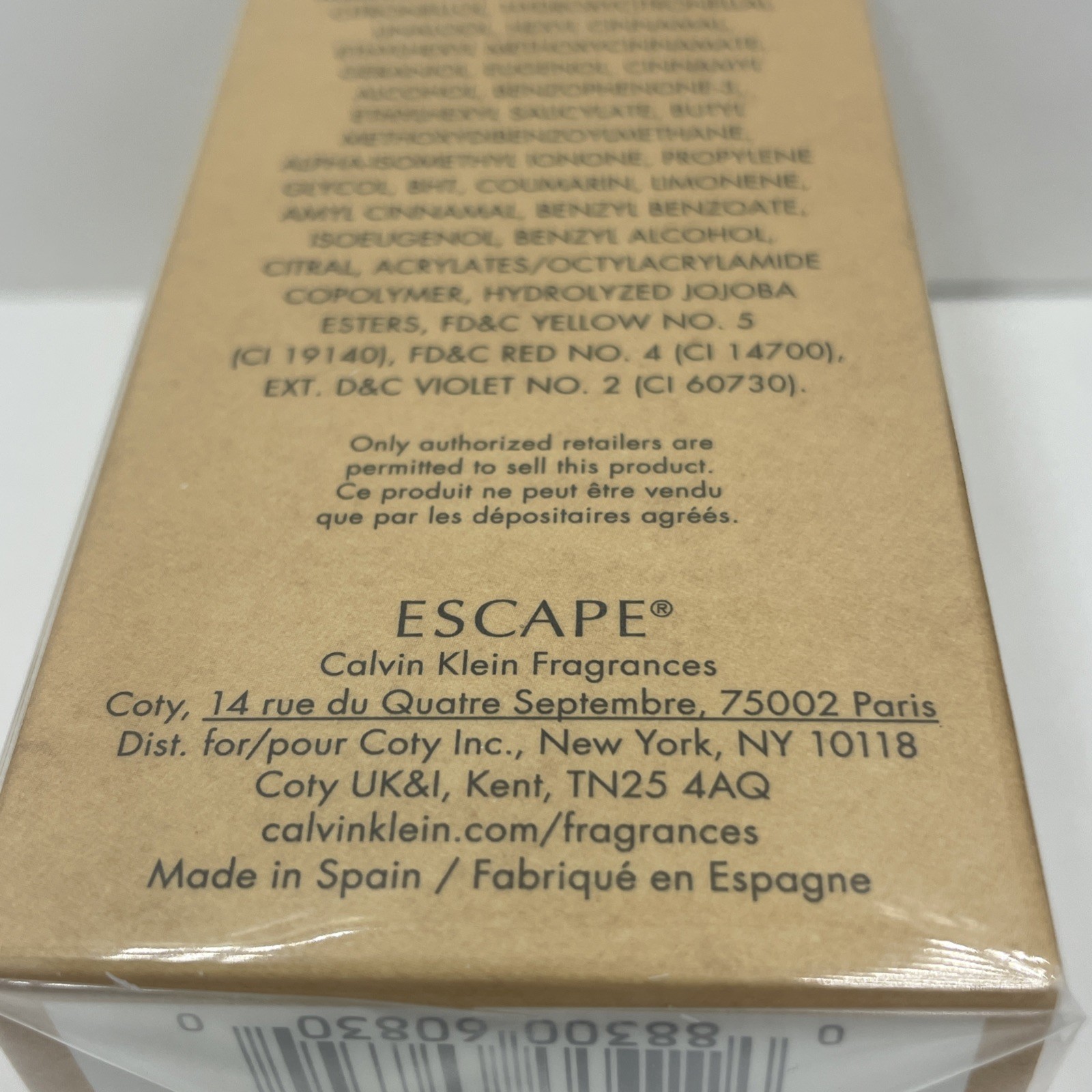 Escape by Calvin Klein 1.7 oz/50 ml EDP Spray For Women NEW AND SEALED