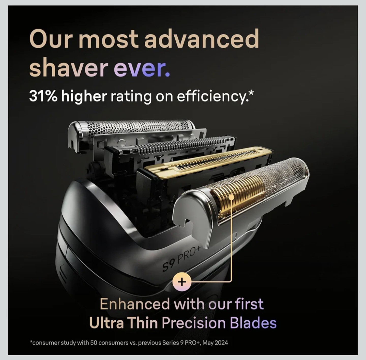 BRAUN Genuine Series 9 Pro+ Shaver Replacement Head Fits 9, 9pro, 9pro+, New Gen